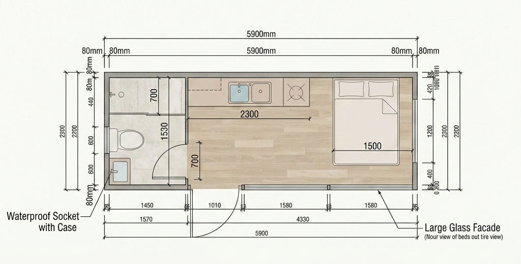 Pod House Dimensions